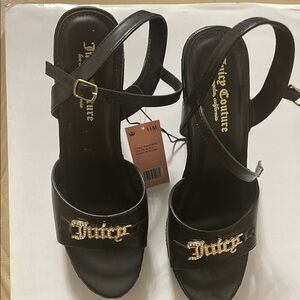 Juicy Couture Black Women's Sandals NWT